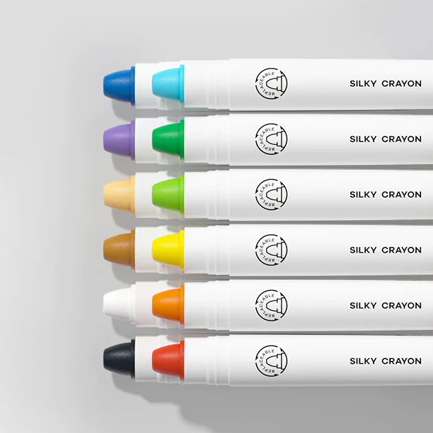 Канцтовары - Восковые карандаши Mideer В тубусе 12 цветов (MD4253)#2