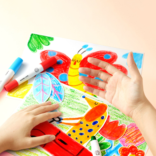 Канцтовары - Восковые карандаши Mideer В тубусе 12 цветов (MD4253)#5