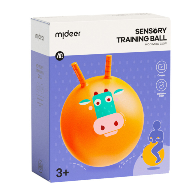 Спортивні активні ігри - ​Стрибучий м'яч Mideer Корівка Му-му (MD3353)#2