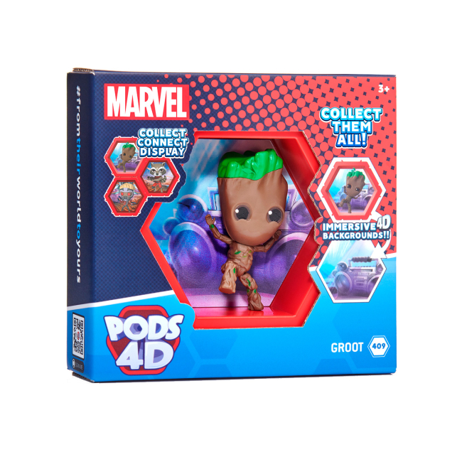 Фигурки персонажей - Коллекционная фигурка Wow Pods Марвел Грут 10 см (MVL-1038-08)#2
