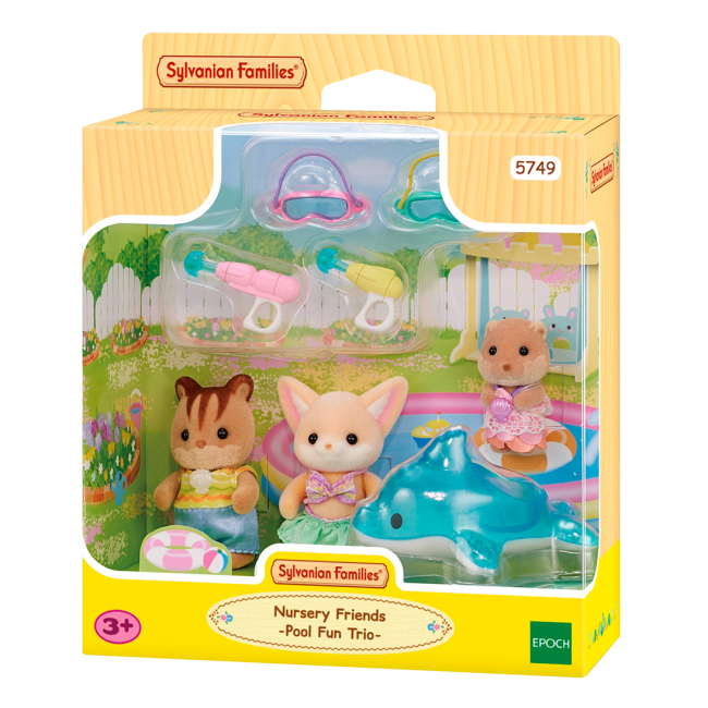 Фігурки тварин - Ігровий набір Sylvanian Families Малюки розваги у басейні (5749)#3
