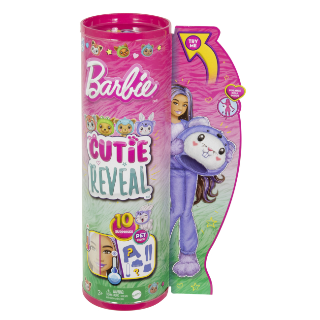 Куклы - ​Кукла Barbie Cutie Reveal Прекрасное комбо Кролик в костюме коалы (HRK26)#5