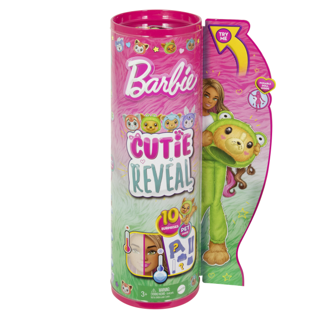 Куклы - ​Кукла Barbie Cutie Reveal Великолепное комбо Щенок в костюме лягушки (HRK24)#5