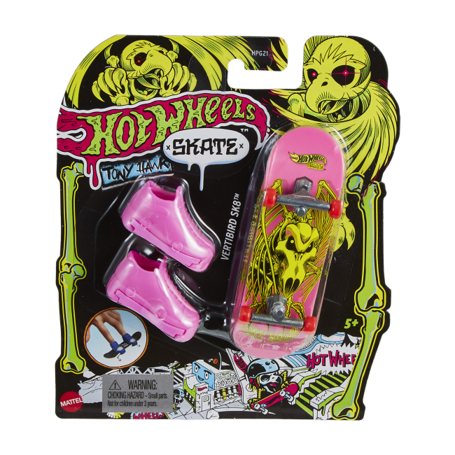 Антистрес іграшки - Скейт для пальчиків Hot Wheels Tony Hawk Неон Vertibird SK8 (HPG21/5)#2