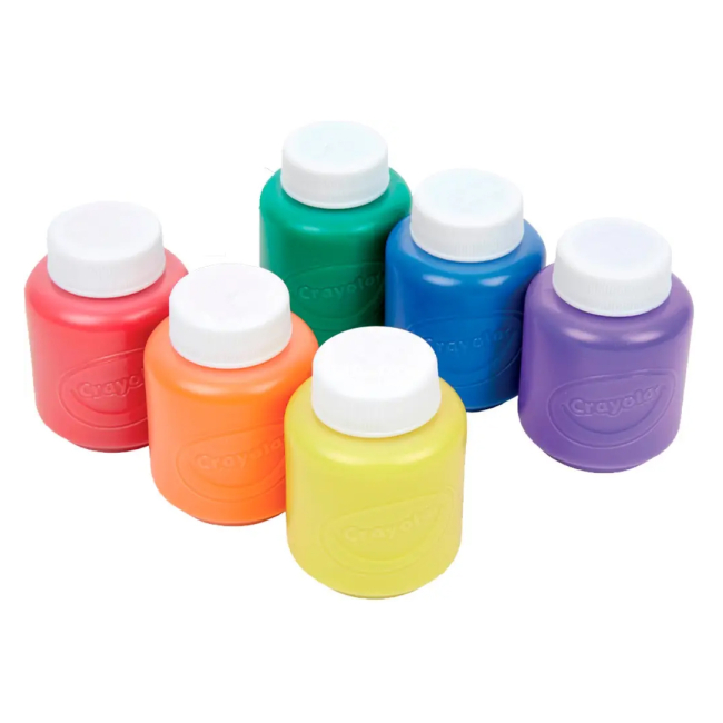 Канцтовары - Набор красок Crayola Classic washable 6 цветов (54-1204)#2