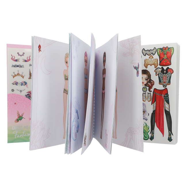 Товары для рисования - Раскраска с наклейками Top Model Одень меня Фантазия (0412605)#2