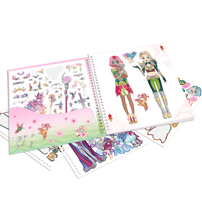 Товары для рисования - Раскраска с наклейками Top Model Одень меня Фантазия (0412605)#3