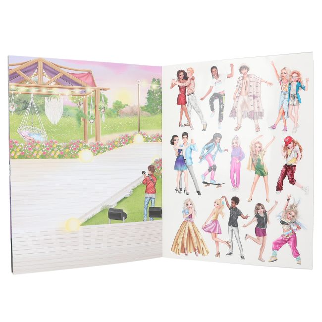 Канцтовары - Альбом наклеек Top Model Stickerworld (0412702)#2