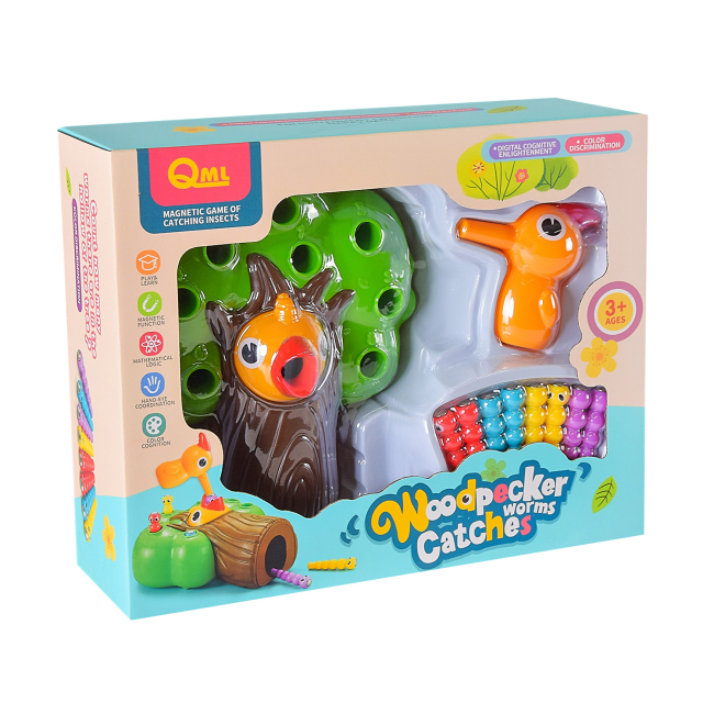 Розвивальні іграшки - Сортер Shantou Jinxing Дятел ловить черв'яків (M9I)#3