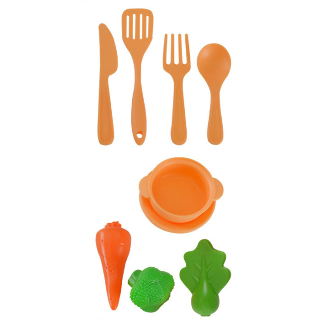 Детские кухни и бытовая техника - Игровой набор Shantou Jinxing Мини кухня оранжево-синяя (C668-27/28/1)#2