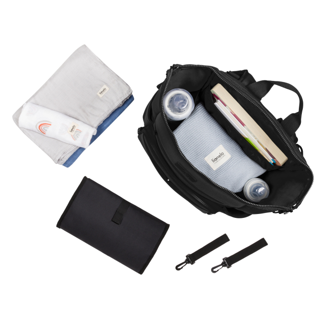 Товары по уходу - Сумка для родителей Lionelo Cube black (LO-CUBE BLACK)#7