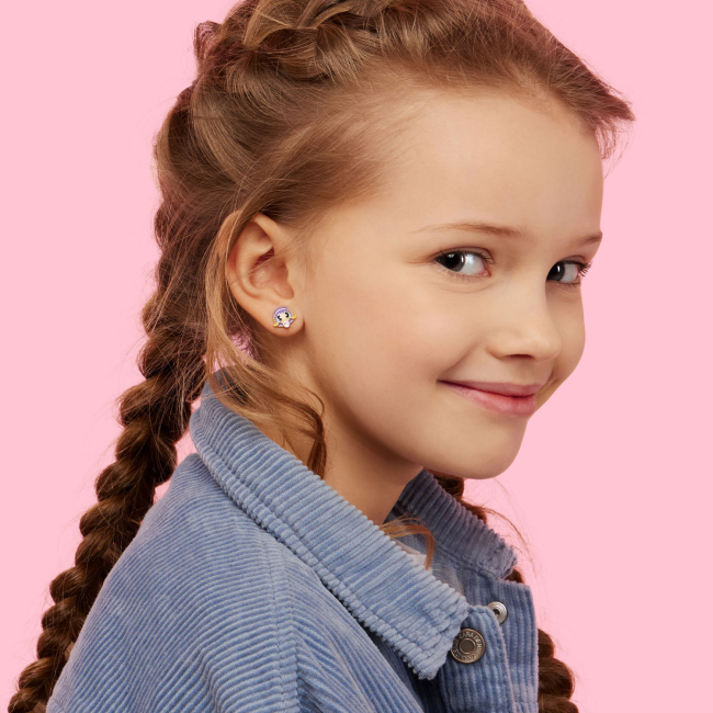 Ювелирные украшения - Серьги UmaUmi Весы с розовым талисманом (2210000015418)#3