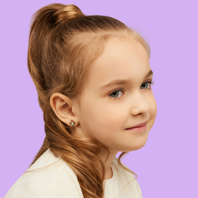 Ювелирные украшения - Серьги UmaUmi Телец с лазурным талисманом (2210000015364)#4