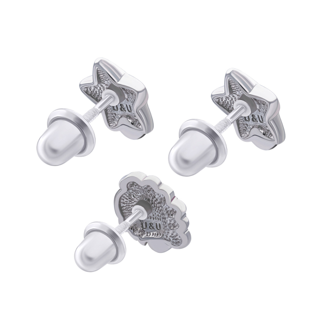 Ювелірні прикраси - Сережки UmaUmi Скорпіон з жовтим талісманом (2210000015425)#2