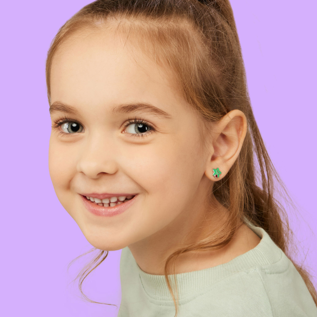 Ювелирные украшения - Серьги UmaUmi Козорог с бордовым талисманом (2210000015449)#4