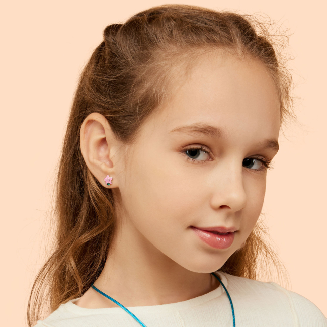 Ювелірні прикраси - Сережки UmaUmi Діва з бірюзовим талісманом (2210000015401)#3