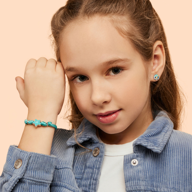 Ювелірні прикраси - Браслет на шнурку UmaUmi Zodiac Риби з талісманом (2210000006744)#3