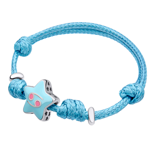 Ювелірні прикраси - Браслет на шнурку UmaUmi Zodiac Рак з талісманом (2210000006584)#2