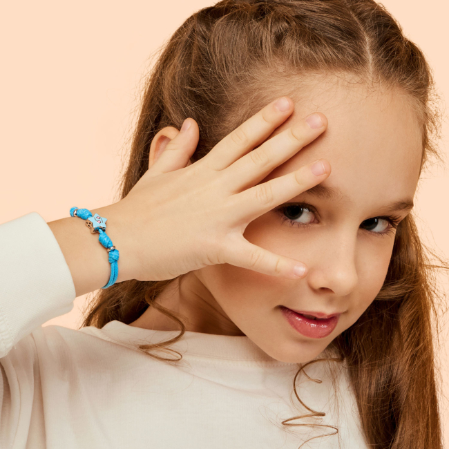 Ювелірні прикраси - Браслет на шнурку UmaUmi Zodiac Рак з талісманом (2210000006584)#3