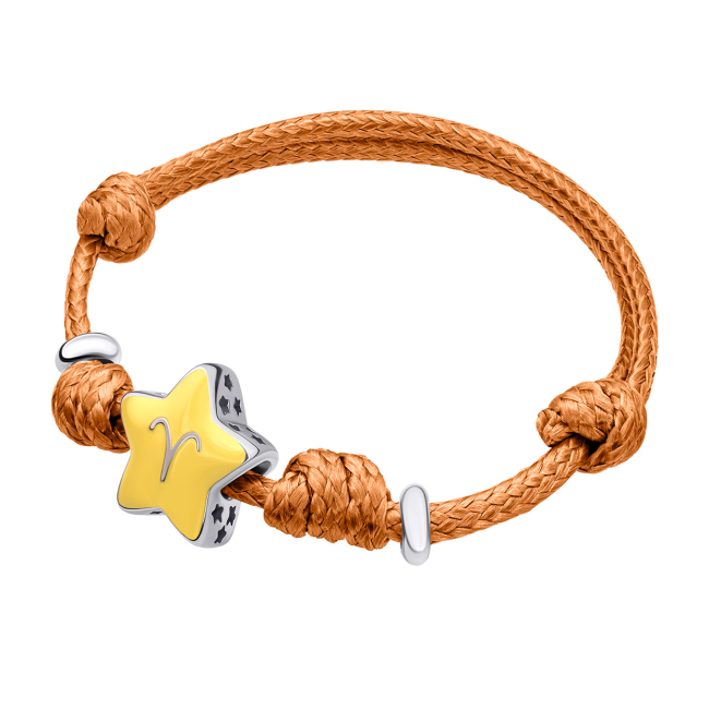 Ювелірні прикраси - Браслет на шнурку UmaUmi Zodiac Овен з талісманом (2210000006522)#2