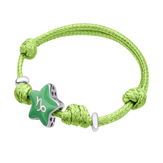 Ювелірні прикраси - Браслет на шнурку UmaUmi Zodiac Козеріг з талісманом (2210000006706)#2