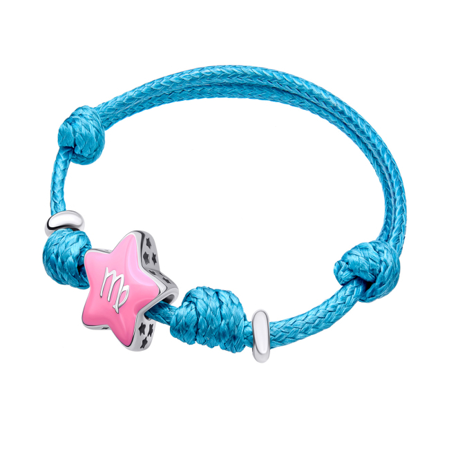 Ювелірні прикраси - Браслет на шнурку UmaUmi Zodiac Діва з талісманом (2210000006621)#2