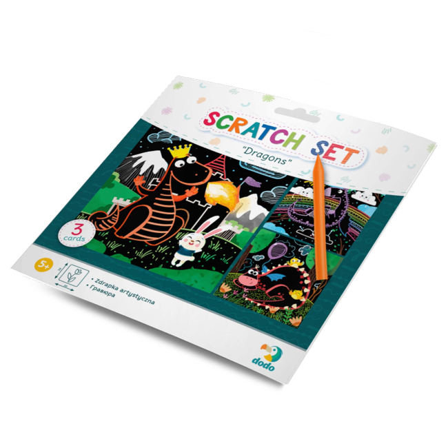 Товари для малювання - Набір гравюр Dodo Дракони (300215)#2