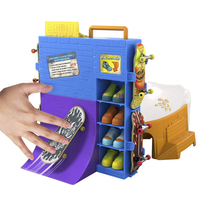 Антистрес іграшки - Ігровий набір Hot Wheels Tony Hawk Скейтборд-парк Тоні Гока Пластівці (HTP09)#3