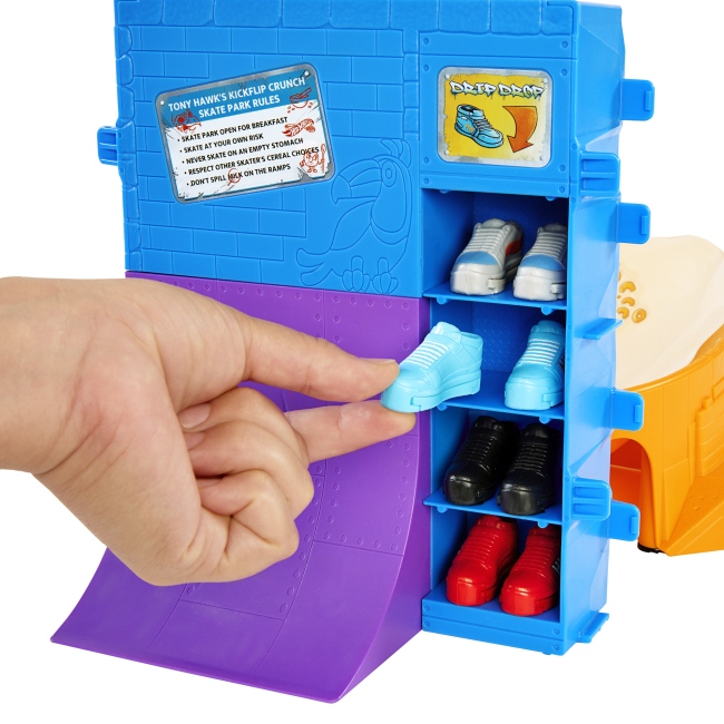 Антистрес іграшки - Ігровий набір Hot Wheels ​Tony Hawk Скейтборд-парк Тоні Гока Пластівці (HTP09)#7