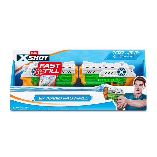 Водна зброя - Набір водних бластерів X-Shot Warfare Fast Fill Nano Double Pack (56334R)#3