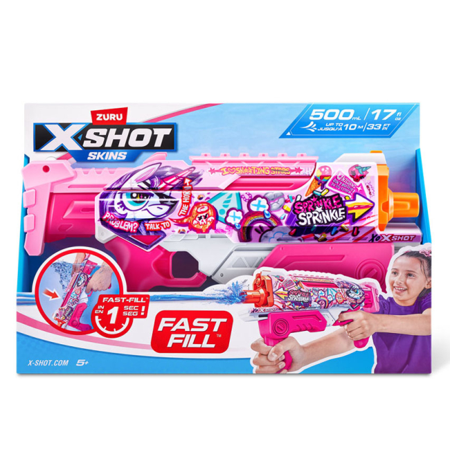 Водное оружие - Водный бластер X-Shot Fast-Fill Skins Hyperload Unicorn Splash (11854E)#4