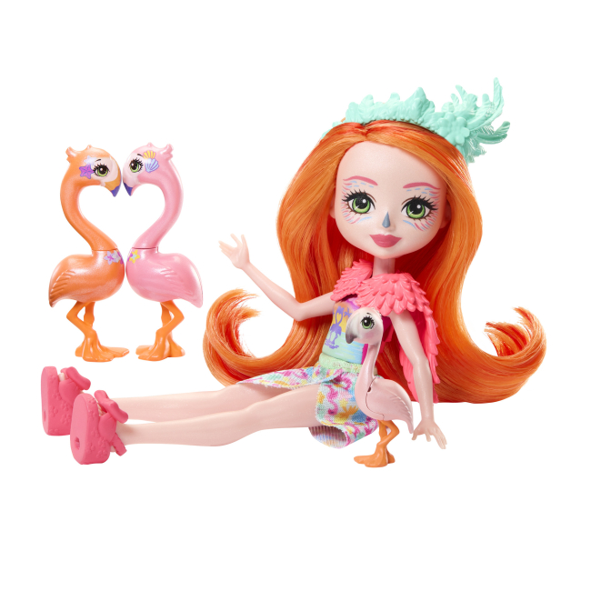 Куклы - Игровой набор Enchantimals Sunshine beach Семья Фламинго Флоринды (HRX85)#2