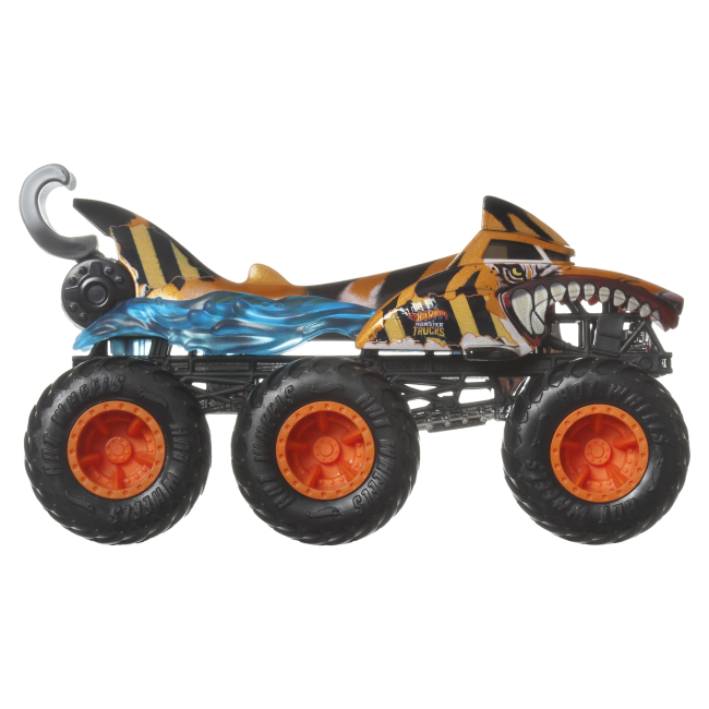 Автомоделі - Автомодель Hot Wheels Monster Trucks Супер-тягач Tiger shark (HWN86/1)#2