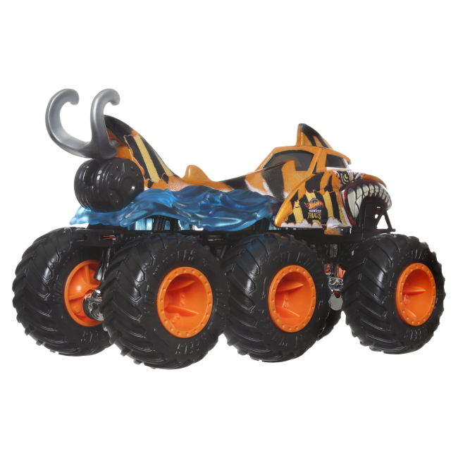 Автомоделі - Автомодель Hot Wheels Monster Trucks Супер-тягач Tiger shark (HWN86/1)#3