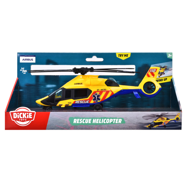 Транспорт і спецтехніка - Гелікоптер Dickie Toys Airbus Рятувальник (3714022)#3