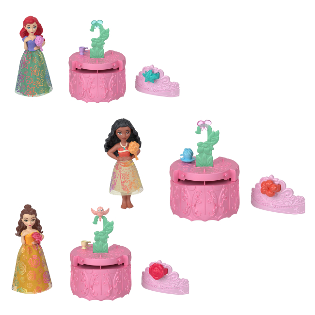 Ляльки - Набір-сюрприз Disney Princess Royal Color Reveal Мінілялька-принцеса Сонячні та квіткові (HRN63)#2