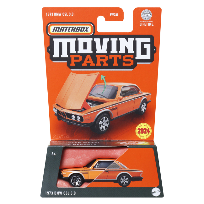 Автомоделі - Автомодель ​Matchbox Moving parts 1973 BMW CSL 3.0 (FWD28/HVM70)#4