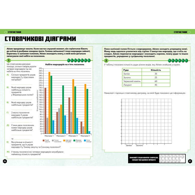 Навчальна література - ​Книжка «Minecraft Математика Офіційний посібник 9-10 років​» (000290)#5