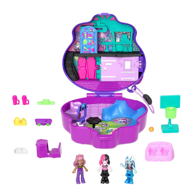 Куклы - Игровой набор Polly Pocket Карманный мир Monster High (HVV58)#2