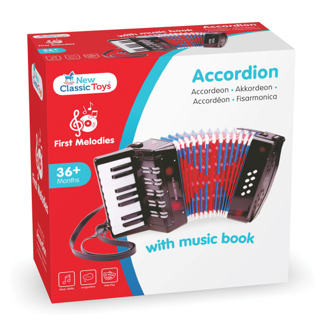 Музичні інструменти - Музичний інструмент New Classic Toys Акордеон чорний (10057)#4