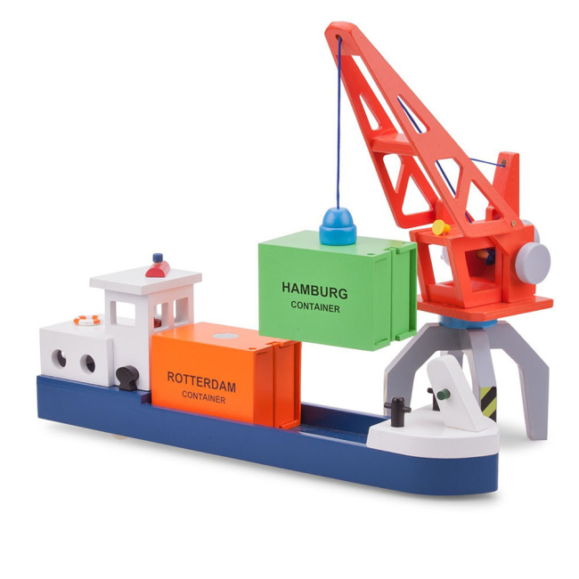 Транспорт и спецтехника - Контейнерный кран New Classic Toys (10931)#2