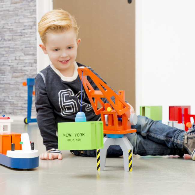 Транспорт и спецтехника - Контейнерный кран New Classic Toys (10931)#4