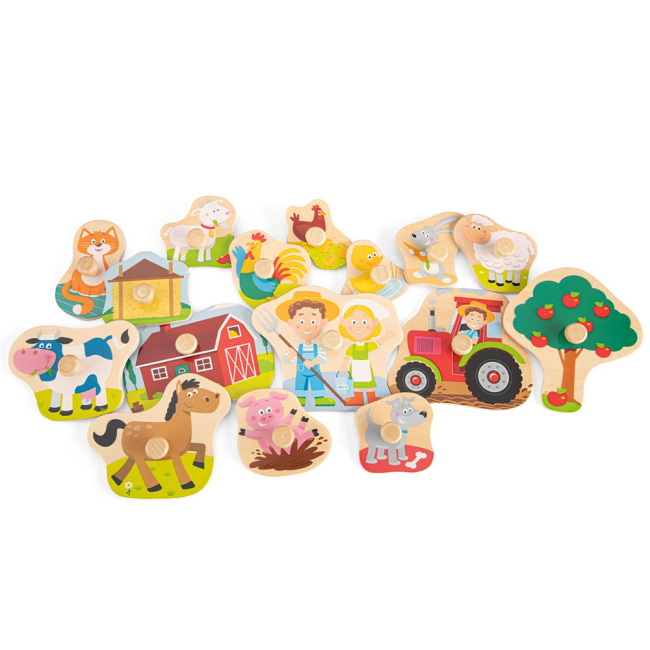 Пазлы - Пазл-сортер New classic toys Ферма 16 элементов (10440)#2