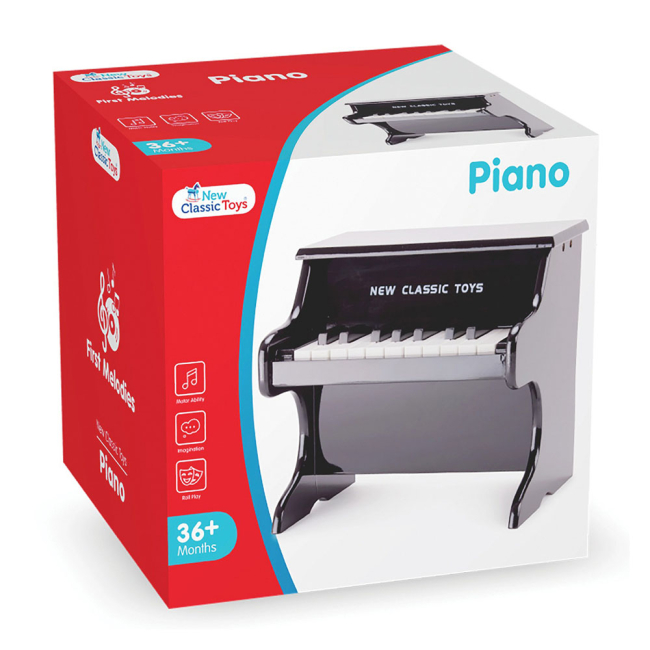 Музичні інструменти - Музичний інструмент New Classic Toys Піаніно 18 клавіш чорне (10157)#4