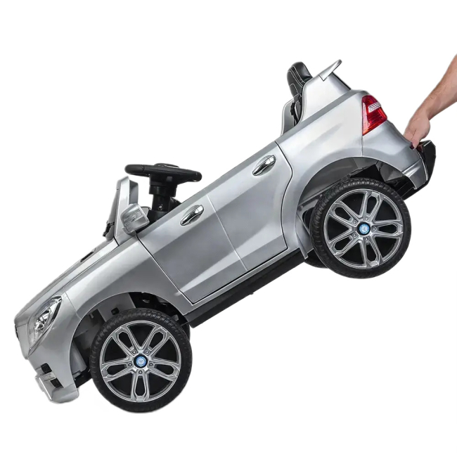 Електромобілі - Електромобіль Bambi Racer Mercedes сріблястий (M 3568EBLRS-11)#4
