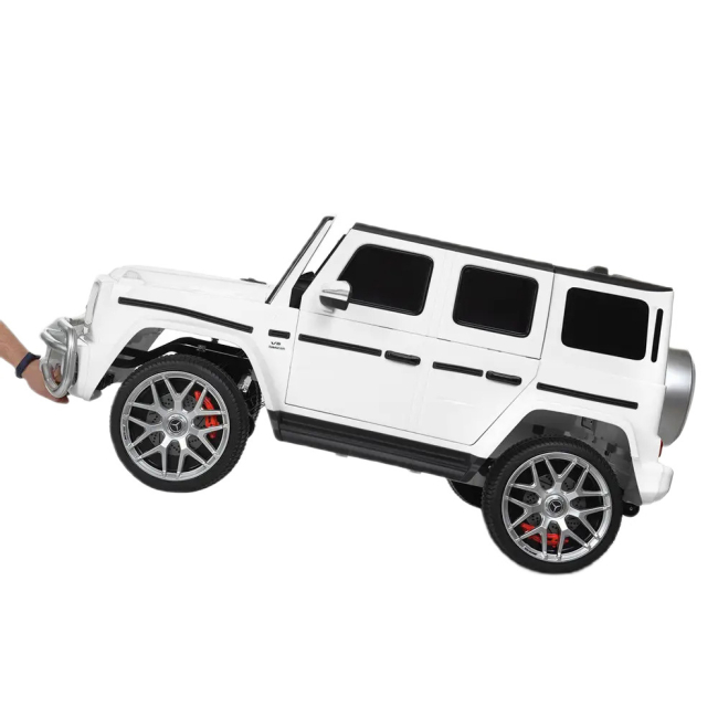 Електромобілі - Електромобіль Bambi Racer Mercedes Джип білий (M 4259EBLR-1)#4