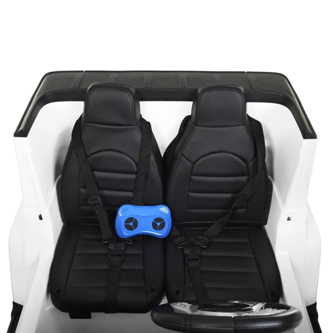 Електромобілі - Електромобіль Bambi Racer Mercedes Джип білий (M 4259EBLR-1)#6