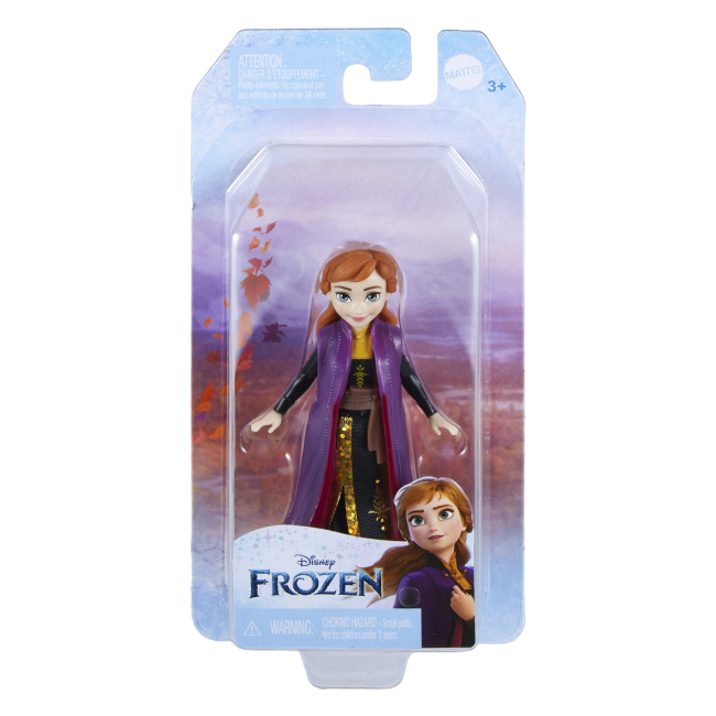 Куклы - Мини-кукла Disney Frozen Принцесса Анна фиолетовая накидка (HPL56/3)#2