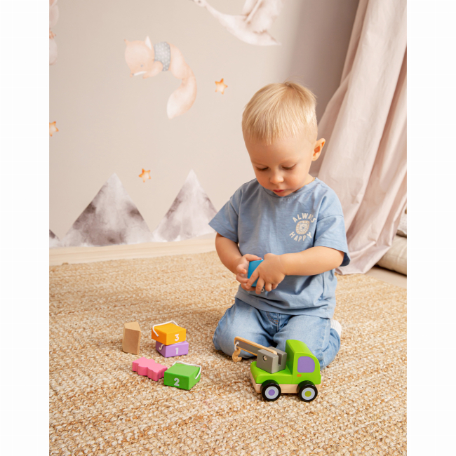 Развивающие игрушки - Деревянная игрушка Kids hits Wooden Building Set Crane (KH20/015)#6