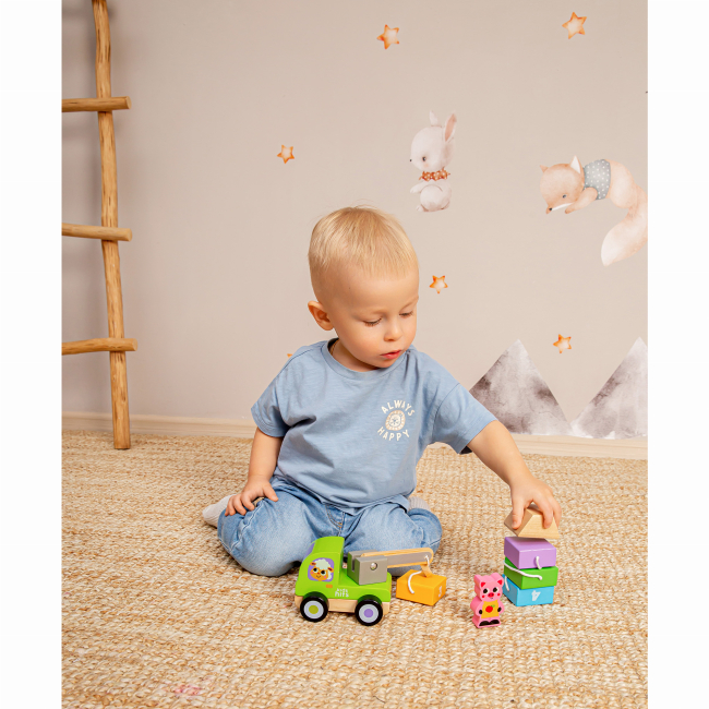 Развивающие игрушки - Деревянная игрушка Kids hits Wooden Building Set Crane (KH20/015)#7